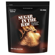 Sugar In The Raw Turbinado Cane Sugar, 6 lbs. NO SHIP TO CA - £22.15 GBP