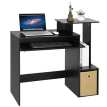 Durable Multipurpose Home Office Computer Writing Desk With Shelves, Storage - £68.01 GBP