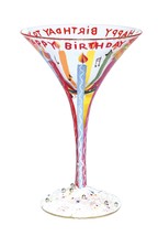Lolita Love My Martini Glass, Happy Birthday - $26.61