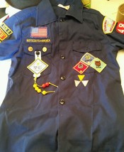 000 BSA Shirt Boy Scouts Stonewall Jackson Den 8 Badges, Pins &amp; Awards S... - £9.48 GBP