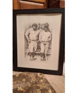 Babe Ruth & Lou Gehrig "LEGENDS of the GAME" Framed Art Collectible  22 x 18 - £62.91 GBP
