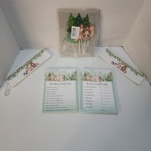 Woodland Animal Baby Shower Games, Cake Toppers &amp; Water Bottle Labels - £7.56 GBP