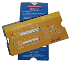 1998 BLUE Weight Watcher WW 123 Success Points Finder + Booster slide Ca... - $39.95