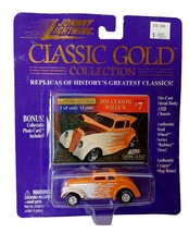 Johnny Lighting Classic Gold 1933 Custom Willy&#39;s Orange and White New - $5.89