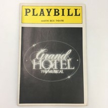 1991 Playbill Martin Beck Theatre &#39;Grand Hotel The Musical&#39; Mary Lea Johnson - £11.21 GBP