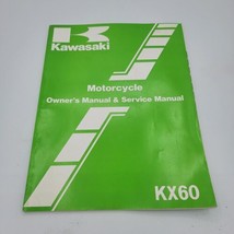 OEM, 1985 Kawasaki KX60-B2 Owner&#39;s Manual and Service Manual, 99920-1329-01 - $8.99