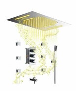 15”x23” Music LED shower system with built-in Bluetooth Speaker, 4 function - $1,443.41 - $1,700.02