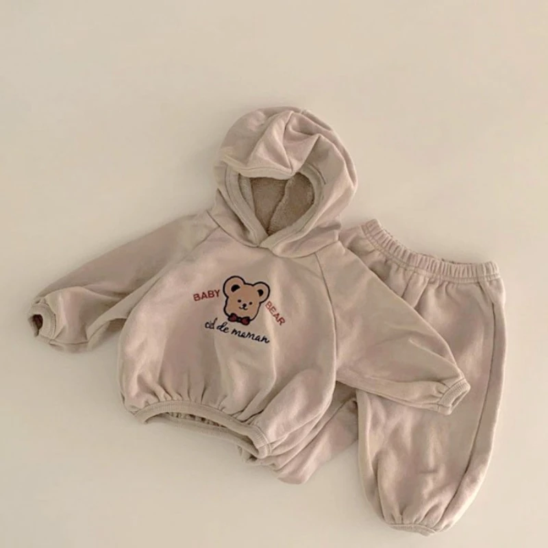 Baby Hooded Jacket Pants Set  2Pcs Kids Suit Kids es Children Boy Girl es Autumn - £125.86 GBP
