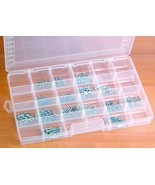 Clear Storage Container Adjustable 24 compartment dividers PLASTIC PVC L... - €24,45 EUR