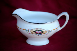 Old Vintage W.S. George Footed Creamer w Garland of Pink Roses Derwood-8 85531X - £8.69 GBP