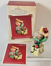 Hallmark Little Christmas Helper Boy with Decoration Box Keepsake Orname... - $8.59
