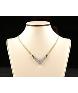 *10K Yellow Gold Natural Diamond 16&quot; Vee Necklace - $1,109.91 CAD