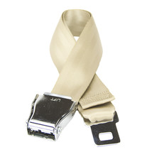 Flybuckle Airplane Seat Belt Fashion Belt - Sand Beige, XX-Large - $13.99