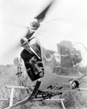 Broderick Crawford flies in helicopter 1955 Highway Patrol TV series 8x10 photo - £7.67 GBP