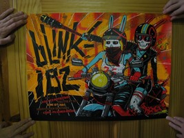 Blink-182 Poster Blink 182 Blink182 Mad Max Rabbits Concert June 13 2017... - $4,919.66 MXN