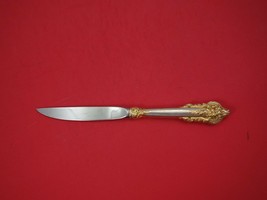 Grande Baroque Gold Accents by Wallace Sterling Silver Steak Knife Original 9&quot; - £86.24 GBP