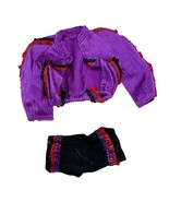 Vintage 1980s Barbie Roller Skating Purple &amp; Black Outfit - $32.75 CAD