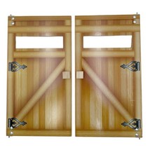 NEW KidKraft Shimmer Mansion Replacement Swinging Wood Doors Parts 38 &amp; 39 - £14.64 GBP