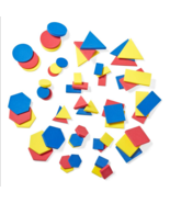 Foam Attribute Blocks Geometric Shapes Preschool Montessori Math Matchin... - £7.99 GBP