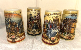 HAPPY 250 USA - Entire Set of Miller's BIRTH OF A NATION Beer Stein Coll... - $71.53