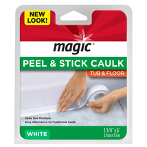 Magic American Tub/Floor Peel and Stick Caulk, 1-1/4&quot; x 5&#39; (3.1cm * 1.5m) , (1 C - £7.03 GBP