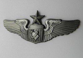 USAF AIR FORCE ASTRONAUT WINGS SENIOR LAPEL PIN BADGE 3 INCHES - £6.30 GBP