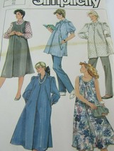 Vintage Simplicity Maternity Pattern 7645 Size 12 Dress Top Pants Blouse... - $11.87