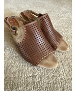L&#39;ARTISTE Spring Step Millie Boho Heel Slingback Sandals Tan Leather EU ... - $650.93 MXN