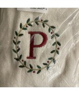 St Nicholas Square P Letter Set of 2 Decorative Hand Towels Christmas Ho... - $16.10