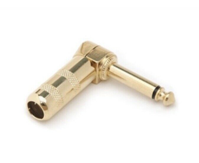 Hosa - PRG-370AU - Connector - Right-angle 1/4 in TS - Gold Plated - $10.95
