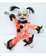 Life Size Clown Halloween Baby Props Posable Non-animated Evil Baby with... - $47.45 CAD