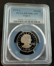 1979-S $1 Pcgs PR70DCAM U.S.Type One Proof Dollar Susan B Anthony - $89.99