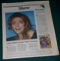 JUDY COLLINS SHOW NEWSPAPER SUPPLEMENT VINTAGE 1990 - $24.99