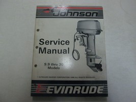 1987 Johnson Evinrude 9.9 thru 30 Models Service Shop Repair Manual 507615 *** - £79.82 GBP