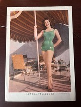 Vintage Tv  Movie Actress LORENA VELAZQUEZ Mexican Sexy Poster From 1960... - $28.04