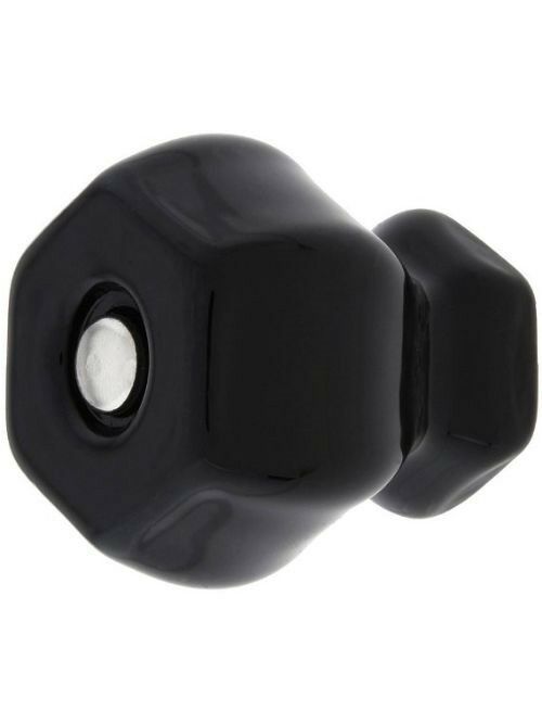 Depression Glass Cabinet Knobs Black Milk Glass Vintage Restoration Set ... - $18.02