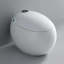 Deluxe Egg-Shaped Smart Toilet with Foot Flush and Warm Air Drying Fully... - £1,777.67 GBP+