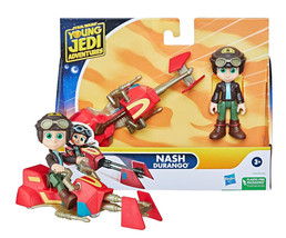 Star Wars Young Jedi Adventures Nash Durango Figure &amp; Speeder Bike New in Box - £9.96 GBP