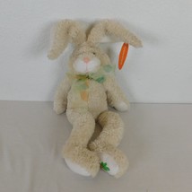 Bunny Rabbit Bean Plush 2006 Animal Adventure Target 16&quot; Carrot Paw Flop... - £9.15 GBP