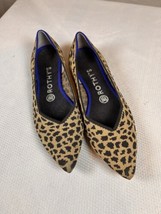 Rothys Leopard The Point Brown Tan Flats Sz 8 - £55.66 GBP