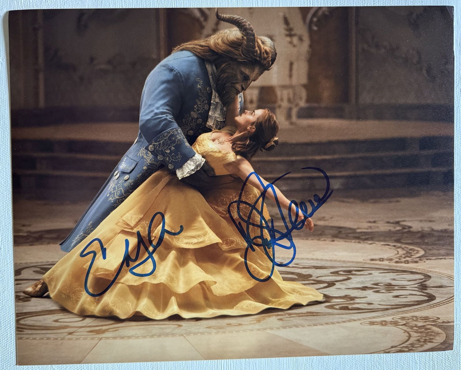 Emma Watson &amp; Dan Stevens Signed Autographed &quot;Beauty &amp; The Beast&quot; Glossy... - $129.99
