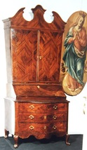 Trumeaux Secretaire in legno lastronato 1700 - £14,945.95 GBP