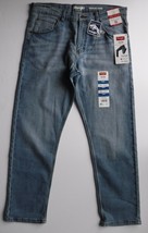 Wrangler Boys Size 16 Husky Taper Fit Free To Stretch Medium Wash Jeans New - £13.20 GBP