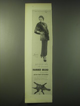 1948 Hammer Brand Armheimer Design Persian Lamb and Broadtail Fur Coat Ad - £14.50 GBP