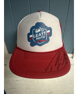 Baseball Vtg Style Trucker Hat Mans Snapback Cap Leatt Moto Signed Motoc... - $357.94 MXN
