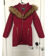 Baby Phat Women&#39;s Juniors Coat Jacket Faux Fur Trim Hood Up Size S - £122.63 GBP