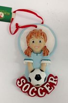Kurt Adler Girl Sports Ornament (Soccer) - $15.00