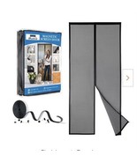 Magnetic Screen Door 40&quot; x 96&quot; Black Fiberglass Mesh NWOT - $18.99
