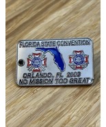 Vintage 2003 Florida State Convention Veterans of Foreign VFW Pin Pinbac... - £7.87 GBP