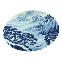 Vintage Japan Yamato Plastics Three Line Melamine Serving Chop Plate 13” MCM - £17.80 GBP